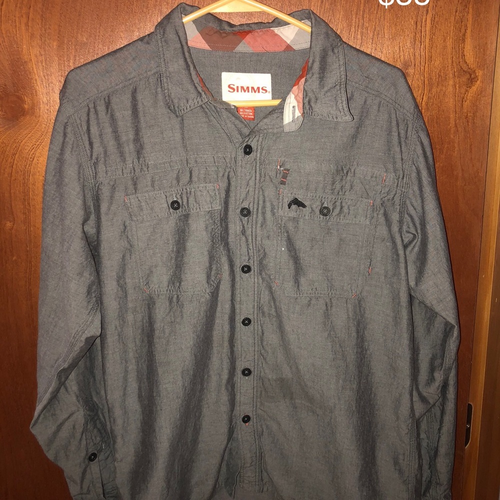 Simms Cuda LS button up medium